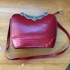 NEW Brighton red leather purse